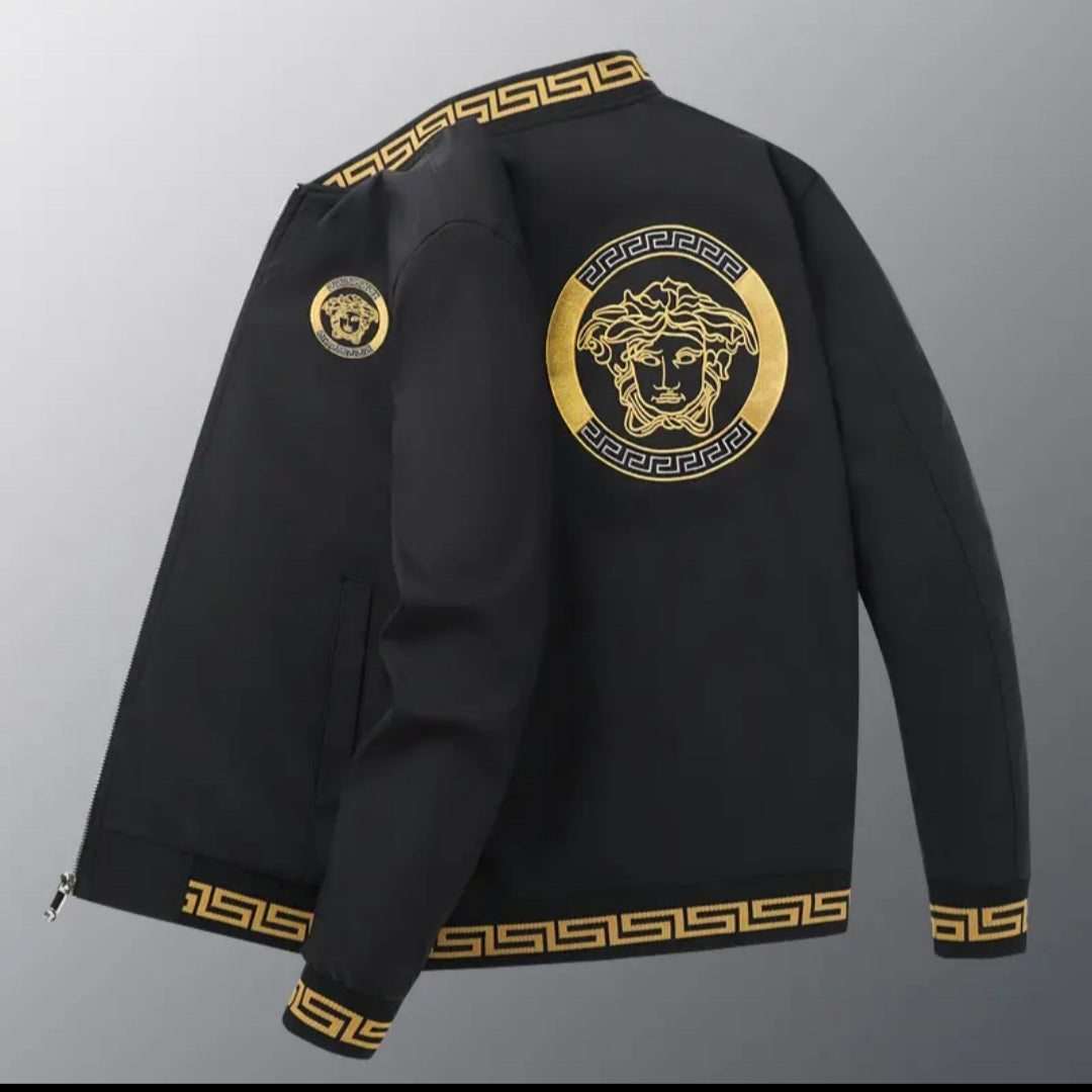 Greek key jacket