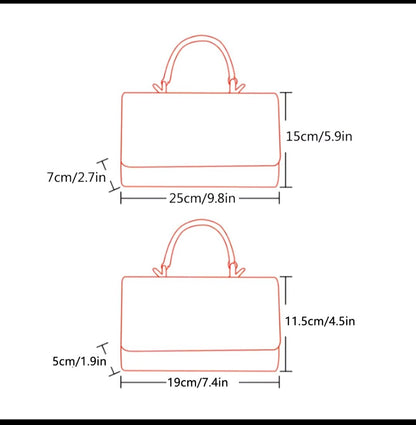 Goldleaf boarders purse