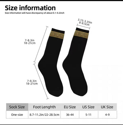 Mens Gold Greek Key  Sox